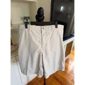 Callaway Golf Mens Beige Flat Front Performance Shorts Size 38